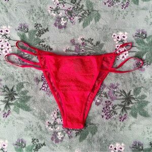 Victoria’s Secret Very Sexy Red Lace Itsy Mini Double Strap Panty ❤️